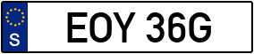 Trailer License Plate